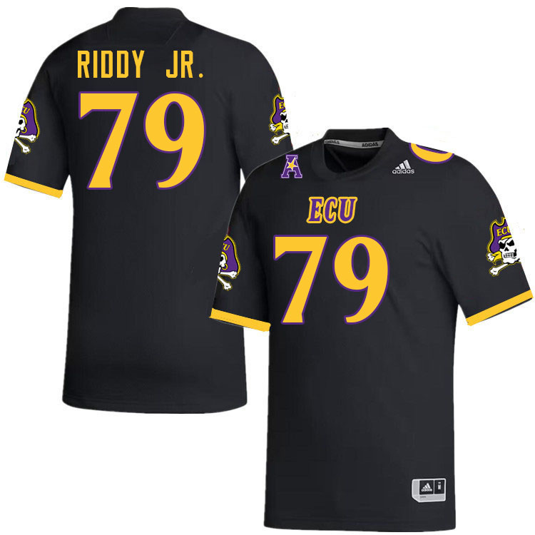 #79 Samuel Riddy Jr. East Carolina Pirates College Football Jersey Stitched-Black #79 Samuel Riddy Jr. East Carolina Pirates College Football Jersey Stitched-Black